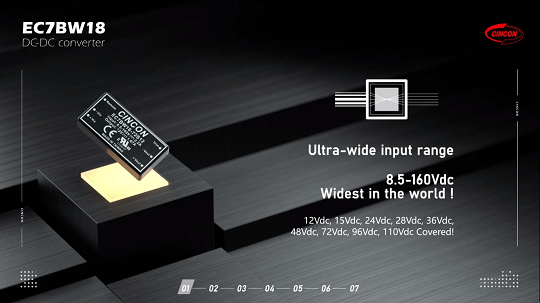 EC7BW18 Ultra-wide Input Range DC/DC Converter Video Release