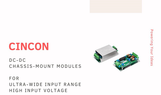 DC-DC Chassis-mount Modules for Ultra-wide Input & High Input Voltage
