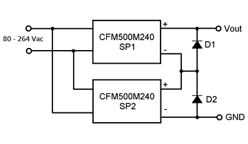 CFM500M240 Connected in Series