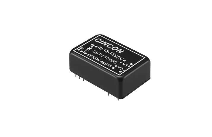 EC8AW 15Watts 4:1 Input Range DIP-24 Isolated DC-DC Converter