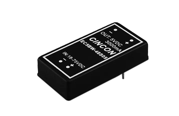 EC5BW 15Watts 4:1 Input Range 2＂x1＂ Isolated DC-DC Converter