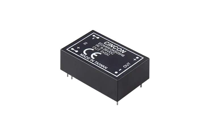 EC4AW-H6 5-6Watts 4:1 Input Range DIP-24 6kVDC I/O Isolation DC-DC Converter