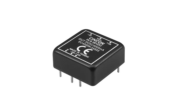 EC4SBW 20Watts 4:1 Input Range 1＂x1＂ Isolated DC-DC Converter