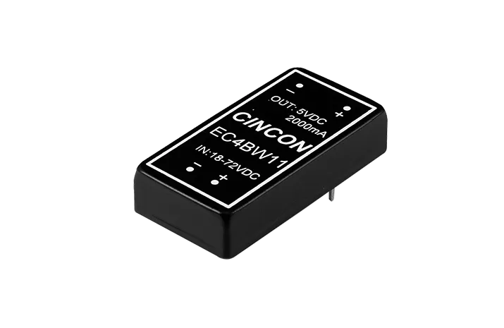 EC4BW 10Watts 4:1 Input Range 2＂x1＂ Isolated DC-DC Converter