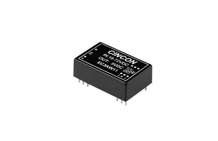 EC3AW 3Watts 4:1 Input Range DIP-24 Isolated DC-DC Converter